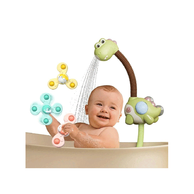 دوش حمام کودک طرح دایناسور ( مسافرتی )