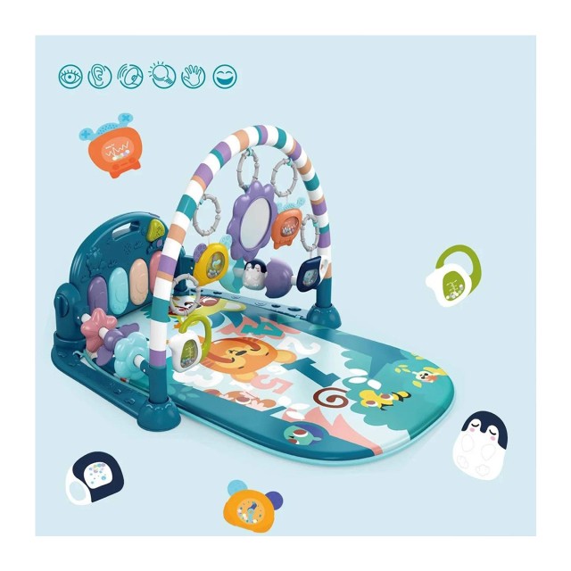 تشک بازی و پیانو نوزاد طرح ببر آبی ویوا کیدز Viva Kids