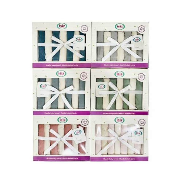 دستمال دست و صورت موسلین 7 عددی ایسیز isiz
