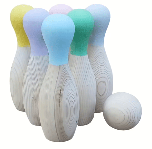 بولینگ چوبی کودک 6 عددی