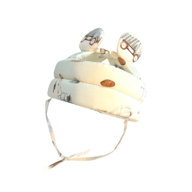 کلاه ضربه گیر سر کودک طرح گوش دار تراکتور