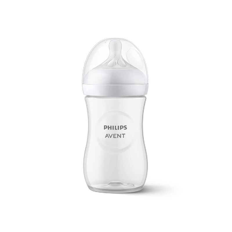 شیرخوری طلقی 260ml فیلیپس اونت چینی Natural Response (سرشیشه 3 قطره )