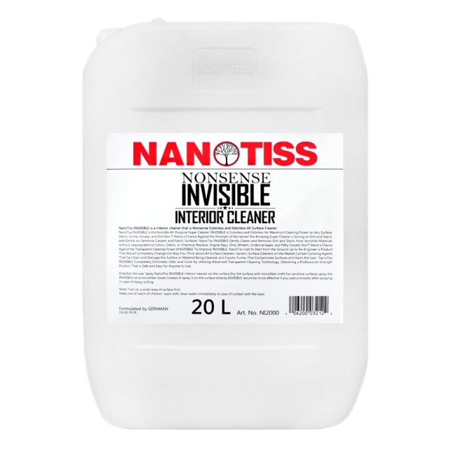 مایع داخل شوی نانوتیس مدل Invisible ظرفیت 20 لیتر