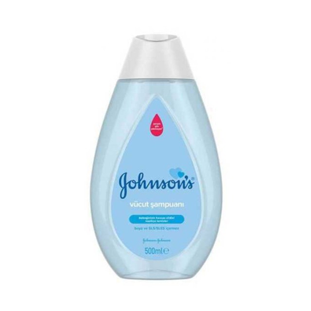 شامپو بدن بچه جانسون Johnsons پوست حساس مدل vucut shampuani حجم 500 میلی لیتر