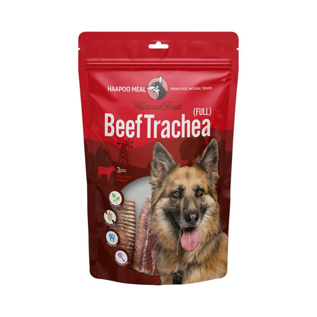 تشویقی سگ هاپومیل مدل نای لوله ای گاو (کامل) ( Beef Trachea (Full