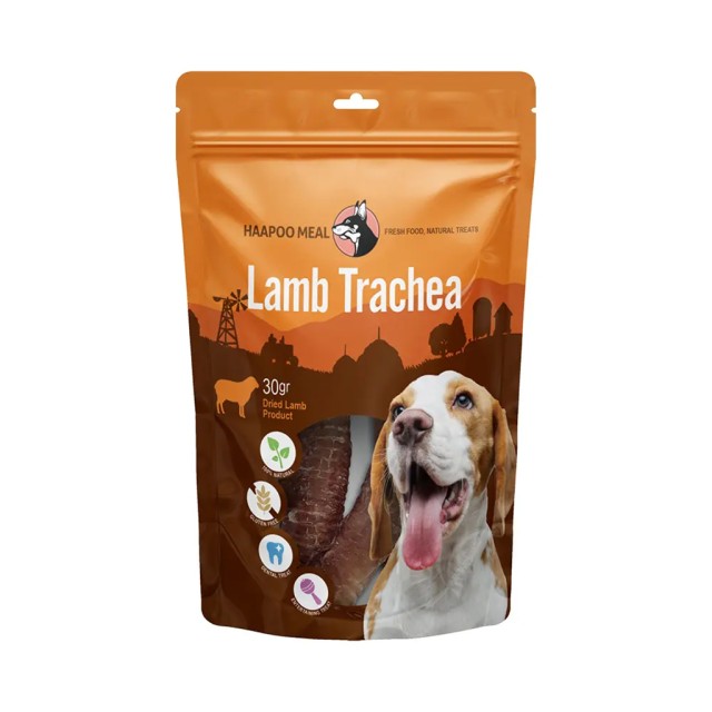 تشویقی سگ هاپومیل مدل نای بره Lamb Trachea