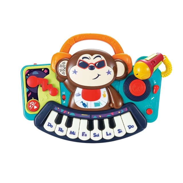 اسباب بازی ارگ میمون هولی تویز مدل DJ Monkey Keyboard
