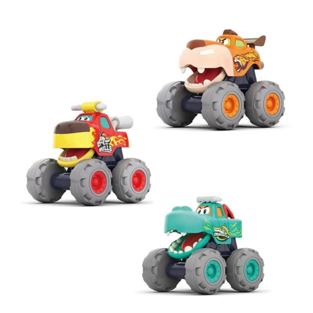 اسباب بازی ست 3 عددی ماشین هیولا هولی تویز مدل Monster Truck Gift Set