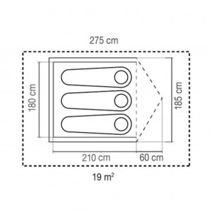 چادر 3 نفره کلمن Darwin 3