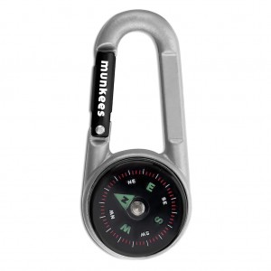 جاکلیدی کارابین مانکیز مدل Carabiner Compass With Thermometer