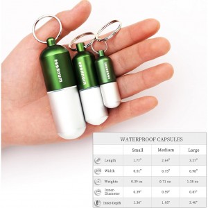 جاکلیدی کپسول مانکیز مدل Waterproof Capsule Size L