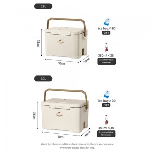 کول باکس نیچر هایک Outdoor Antibacterial Cooler Box 36 H