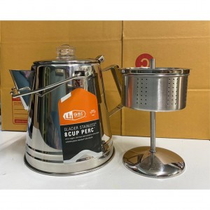 GSI Glacier Stainless Coffee Percolator 8 Cup