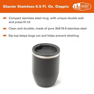 ماگ جی اس آی مدل GSI OUTDOORS Glacier Doppio – حجم 192 میلی لیتر