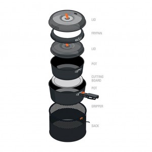 ست ظروف 3 نفره جی اس آی مدل Bugaboo Base Camper Medium
