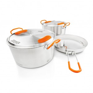 ست ظروف 4 نفره جی اس آی مدل Glacier Stainless Base Camper Medium