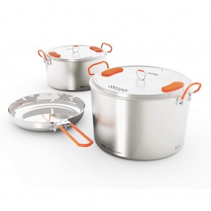 ست ظروف 4 نفره جی اس آی مدل Glacier Stainless Base Camper Large