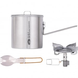 ست سرشعله و ظروف 1 نفره جی اس آی Glacier Stainless Explorer Set
