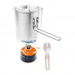 ست سرشعله و ظروف 1 نفره جی اس آی مدل Glacier Stainless Explorer Set