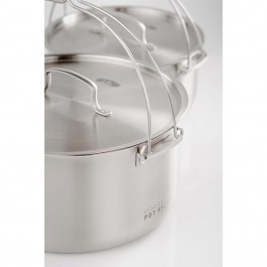 ست ظروف 8 نفره جی اس آی Glacier Stainless Troop Cookset