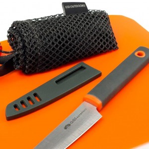 ست چاقو و تخته برش رولی جی اس آی مدل Santoku Cut+Prep