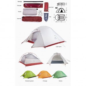چادر 3 نفره دو پوش Naturehike