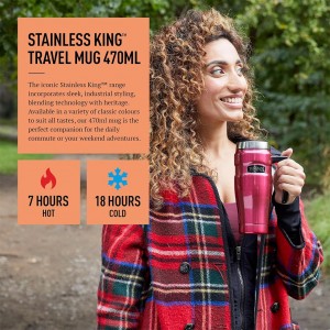 ماگ دسته دار ترموس مدل KING TUMBLER – حجم 470 میلی لیتر
