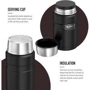 فلاسک غذا ترموس – THERMOS STAINLESS KING FOOD JAR 710ml