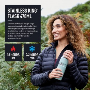 STAINLESS KING FLASK 470ML