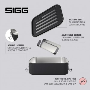 ظرف غذای استیل سیگ – Sigg Lunchbox Stainless Steel Gemstone Selenite