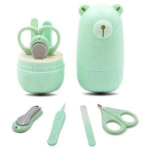 ست بهداشتی ناخن گیر نوزادی 4 عددی خرسی چیکو chicco همراه با جعبه مخصوص