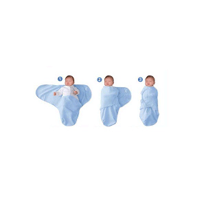 قنداق چسبی نوزاد طرح ساده طوسی بیبی لایک babylike