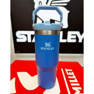 قمقمه استنلی اورجینال مدل Iceflow Flip Straw Tumbler گنجایش 0.88 لیتر - در حد نو