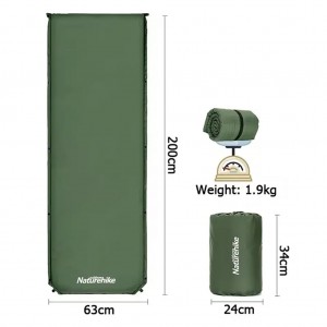 زیرانداز کیسه خواب الیاف و باد نیچرهایک مدل NH20DZ003