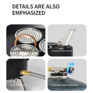 اجاق گاز سفری 3 شعله نیچرهایک کد CNK2450CF019