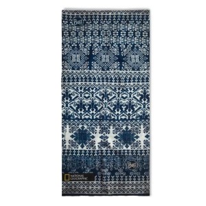 دستمال سر و گردن (اسکارف) باف مدل KURZEME DARK NAVY