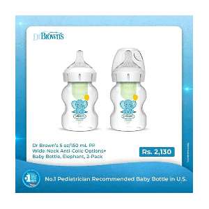 شیشه شیر طلقی 2عددی طرحدار 270میل دکتربراونز (اورجینال)