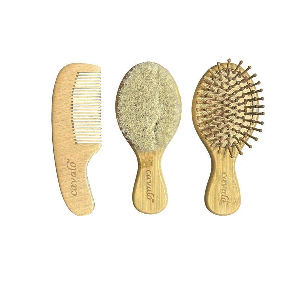 ست شانه و برس کودک کاوالو مدل Natural sense مجموعه 3 عددی