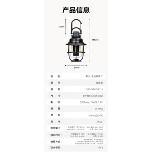 چراغ آویز بلک داگ مدل CBD2450ZM013