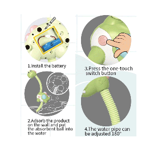 دوش حمام کودک طرح دایناسور ( مسافرتی )