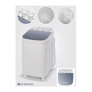 مینی واش سطلی جنرال تکنیک ( همراه با سبد خشکن و کتانی شور) sh-mw4035