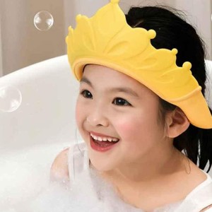 کلاه حمام نوزاد و کودک سیلیکونی طرح تاج