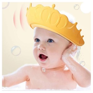 کلاه حمام نوزاد و کودک سیلیکونی طرح تاج
