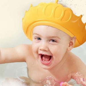 کلاه حمام نوزاد و کودک سیلیکونی طرح تاج