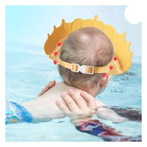 کلاه حمام نوزاد و کودک سیلیکونی طرح تاج