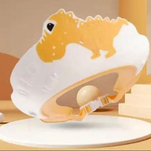 کلاه حمام نوزاد و کودک سیلیکونی طرح دایناسور