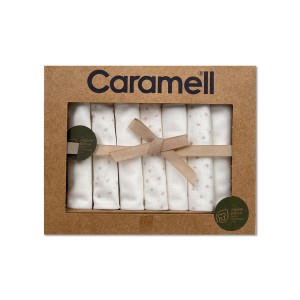 دستمال 7 عددی دست و صورت ارگانیک کارامل Caramell