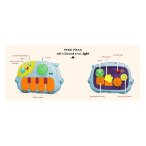 واکر و تشک بازی پیانویی کودک 3 کاره ویوا کیدز Viva Kids