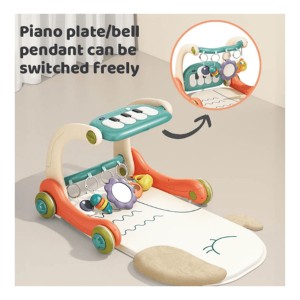 تشک بازی پیانویی و واکر موزیکال 4 کاره ویوا کیدز Viva Kids