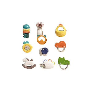 جغجغه ودندانگیر چمدانی 10عددی ویواکیدز VIVAKIDS